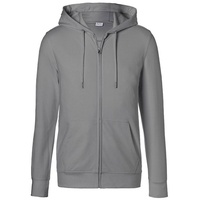 Kübler Kapuzen-Sweatjacke mittelgrau S - grau