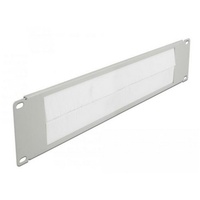 DeLock 66536 19 Zoll Netzwerkschrank-Bürstenleiste 2 HE Grau