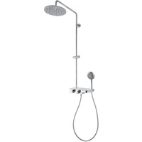 Breuer Duschsystem Aquamaxx 340 verchromt, mit Thermostat, Kopfbrause rund