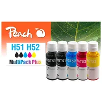 Peach HP CISS GT51/52 MultiPack Plus Tintenpatronen ersetzt GT51,