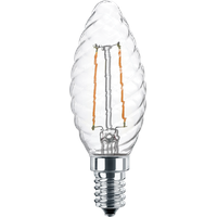 Blulaxa Blulaxa LED Leuchtmittel Kerzenform gedreht, 2,5W (25W), E14,