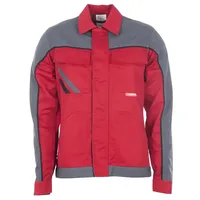 Planam Damen Highline Damen Bundjacke, rot schiefer schwarz, Größe