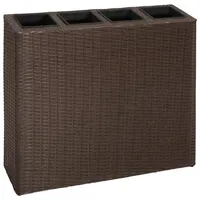VidaXL Garten-Hochbeet Polyrattan 79 x 22 x 76 cm