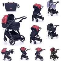 Lorelli Kombikinderwagen 2 in 1 Adria, Aluminiumrahmen, Wickeltasche, Adapter