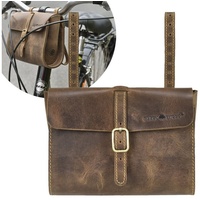 GREENBURRY Vintage Fahrradtasche XL Leder 20 cm