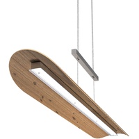 Elobra LED-Pendelleuchte Columbia XL Holz Braun
