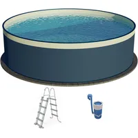 Planet Pool Ø Stahlwandpool Set rund 450x90 cm, Stahl