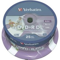 Verbatim DVD+R DL 8,5GB 8x bedruckbar 25er Spindel