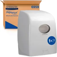Aquarius AquariusTM Handtuch-Spender 6959, weißes schickes Papiertuchspender mit berührungsfreier
