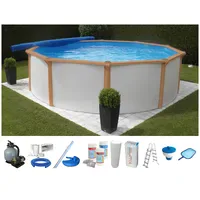 KWAD Rundpool KWAD 460 x 132 cm inkl. Sicherheitsleiter