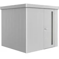 Biohort Gerätehaus Neo 2B Standardtür Silber-Metallic