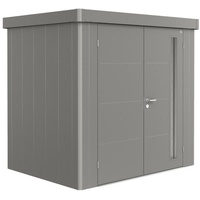 Biohort Gerätehaus Neo 1B Doppeltür Dunkelgrau-Metallic