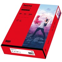 Inapa Kopierpapier, tecno colors A4, 80 g/qm, intensiv rot