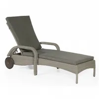 SonnenPartner Liege Antigua Kunststoffgeflecht stone-g rey/Alu inkl. Kissen SonnenPartner