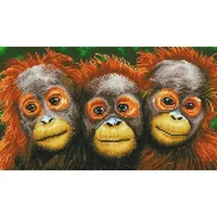 Needle art world Diamond Painting Orang Utans 47 x