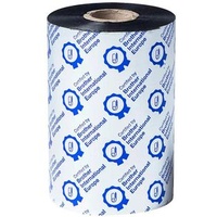 Brother Premium Wachs Thermotransferband schwarz, 110mm, 450m, 12er-Pack (BWP1D450110)