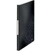 Leitz WOW Sichtbuch A4, 40 Hüllen schwarz-metallic