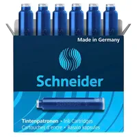 Schneider Tintenpatronen für Füller blau, 6 St.