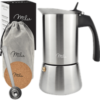 MILU Espressokocher silber, 4 Tassen