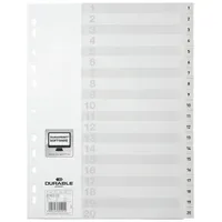 Durable Ordnerregister 1-20 A4 Weiß 20 St.