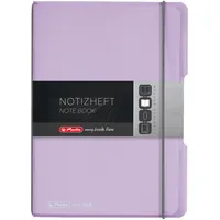Herlitz Notizbuch A5 kariert flieder