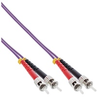 InLine LWL Duplex Kabel, ST/ST, 50/125μm, OM4, 15m