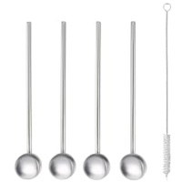 Metaltex Cocktaillöffel/Trinkhalme INOX