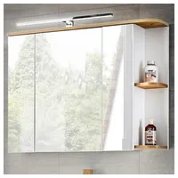 Lomadox - Badezimmer Spiegelschrank mit LED, CAMPOS-56 weiß mit