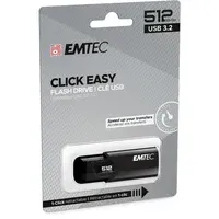 Emtec B110 Click Easy 3.2 schwarz 512GB, USB-A 3.0