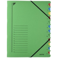 Leitz Ordnungsmappe 12 Fächer grün
