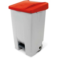 BRB-Lagertechnik BRB Tretabfalleimer 80 Liter, rot