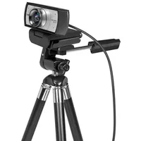 Logilink Konferenz HD-USB-Webcam, 120° Dual-Mikrofon manueller Fokus, für Videokonferenzen