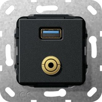 Gira UP Tragring USB A Klinke 568710