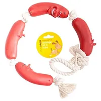 Petface Wurst an einem Seil Zerrspielzeug (1 Stück)