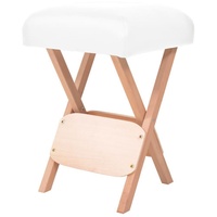 VidaXL Massage-Klapphocker 12 cm Dickem Sitz Weiß