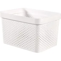 Curver | Infinity Aufbewahrungsbox, 17 l, weiß, 35,5 x