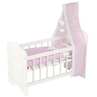 GoKi 51762 - Puppenbett mit Himmel und Bettzeug
