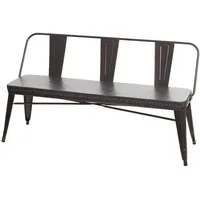 MCW Sitzbank MCW-H10, Garderobenbank Esszimmerbank, Kunstleder Chesterfield Industrial Gastronomie