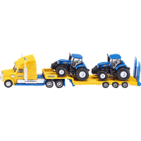 Siku 1805 - LKW mit New Holland Traktoren gelb/blau