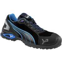 Puma Rio Black Low Gr.47 Veloursleder Aluminiumkappe