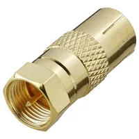 Renkforce RF-4196982 F-Koax-Adapter vergoldet Anschlüsse: F-Stecker, Koax-Buchse IEC 1St.