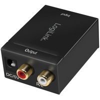 Logilink CA0100 Toslink / Cinch Audio Adapter Schwarz