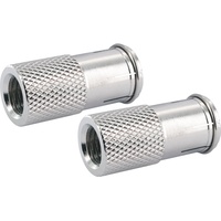 Schwaiger F-Quick Aufdrehstecker Set, Ø7mm, 2 Stück