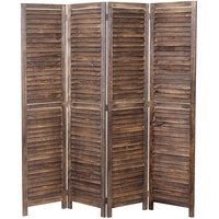 Mendler Paravent HWC-C30, Raumteiler Trennwand Sichtschutz, Shabby-Look Vintage, 170x160cm