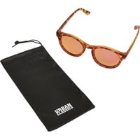 URBAN CLASSICS Sunglasses Sunrise UC Sonnenbrille, Brown Leo/rosé, one