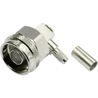 Telegärtner 100023895 100023895 N-Steckverbinder Stecker, gewinkelt 50Ω 1St.