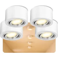 SSC-LUXon LANTI 4er Pack rund weiß silber