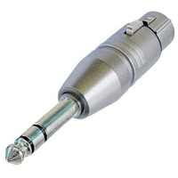 Neutrik NA3FP XLR-Adapter XLR-Buchse - Klinkenstecker 6.35mm Stereo 1St.