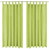 VidaXL Vorhänge Mikro-Satin 2 Stk. mit Schlaufen 140 x