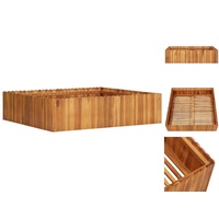 VidaXL Garten-Hochbeet 100 x 100 x 25 cm Massivholz